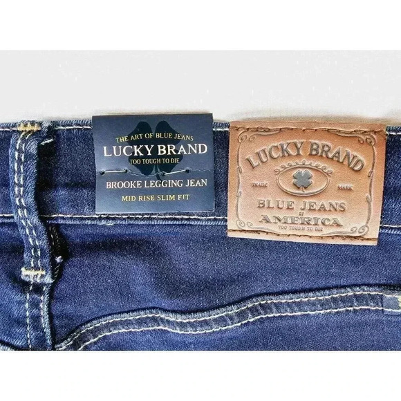 Lucky Brand 25X29 Women's Blue Denim Brooke Legging Jean Size 0/25A NWT - Picture 8 of 16